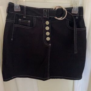 Urban outfitters Black denim mini skirt